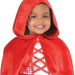 BRAND NEW baby girl little red riding hood halloween dress costume size 6-12M